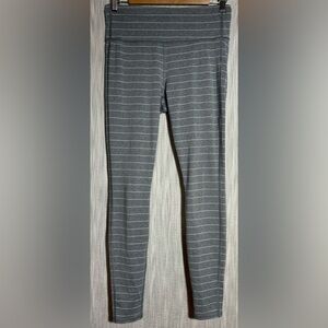 Athleta Gray and White Striped Apparel
